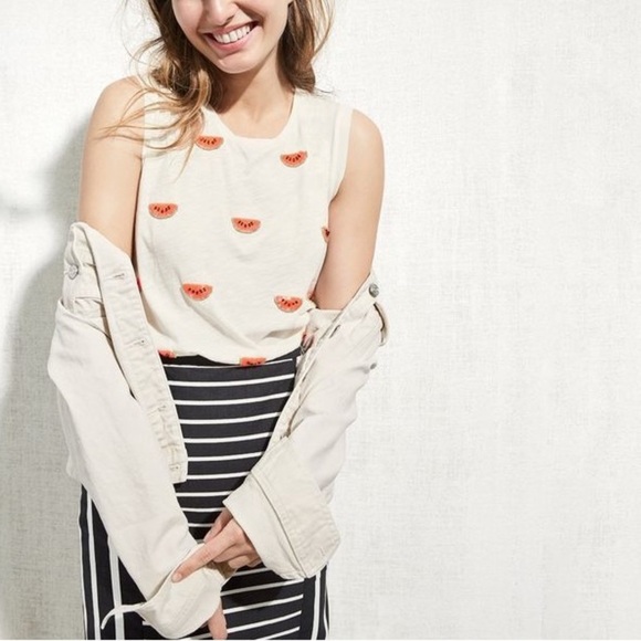 J. Crew Watermelon Shirt - Picture 2 of 6